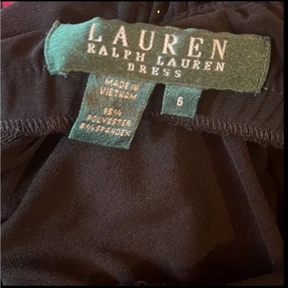 Lauren Ralph Lauren Black Halter Neck with Stones Stretchy Dress size 6 NWOT - Picture 5 of 7